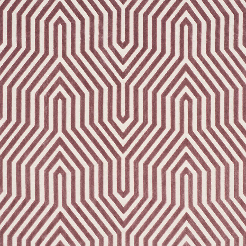 Schumacher Vanderbilt Velvet Lilac Fabric - Eade's Wallpaper