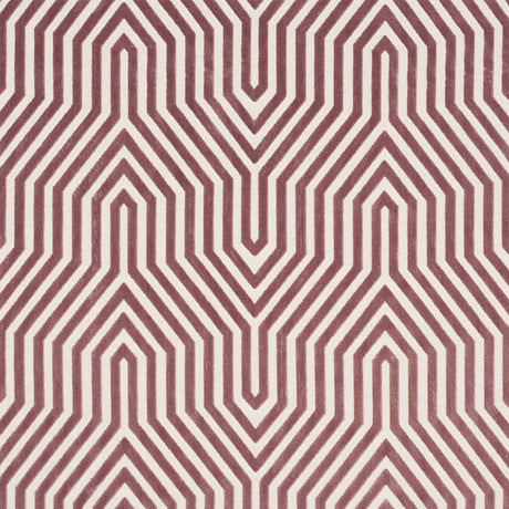 Schumacher Vanderbilt Velvet Lilac Fabric - Eade's Wallpaper