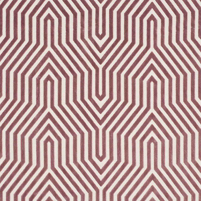 Schumacher Vanderbilt Velvet Lilac Fabric - Eade's Wallpaper