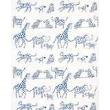 Schumacher Jungle Jubilee Blueberry Fabric
