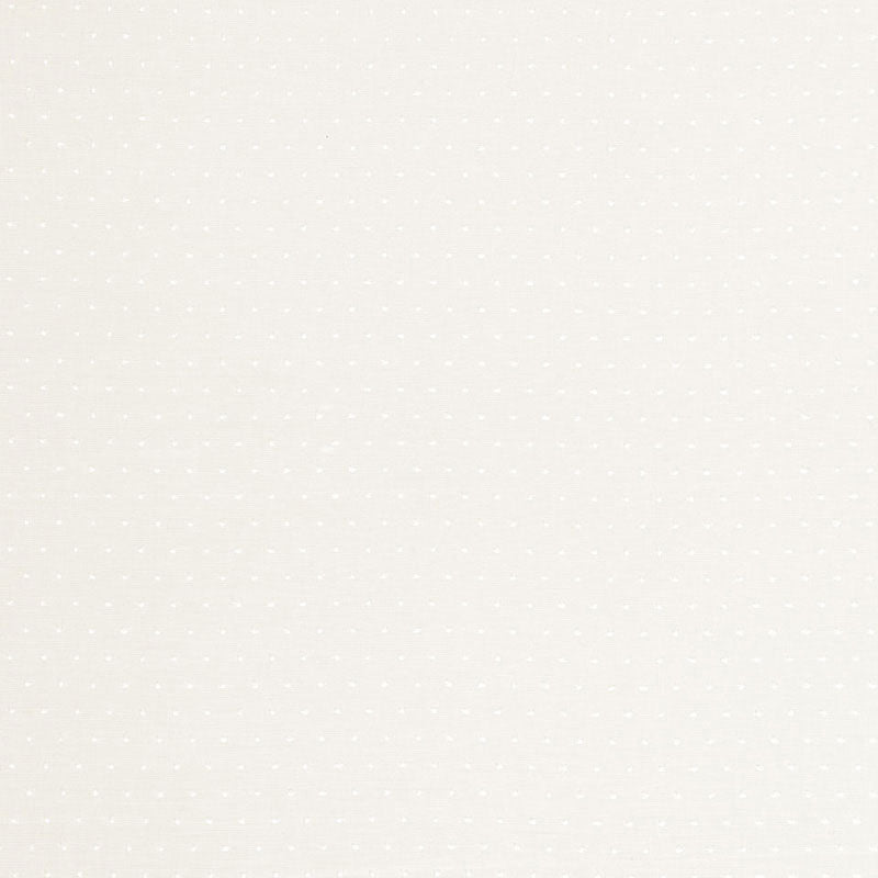 Schumacher Pin Dot Sheer Ivory Fabric - Eade's Wallpaper