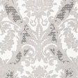 Schumacher Toscana Linen Damask Grisaille Fabric - Eade's Wallpaper