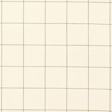 Schumacher Mellier Plaid Ivory Fabric - Eade's Wallpaper
