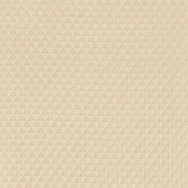 Schumacher Lucca Matelassé Putty Fabric - Eade's Wallpaper