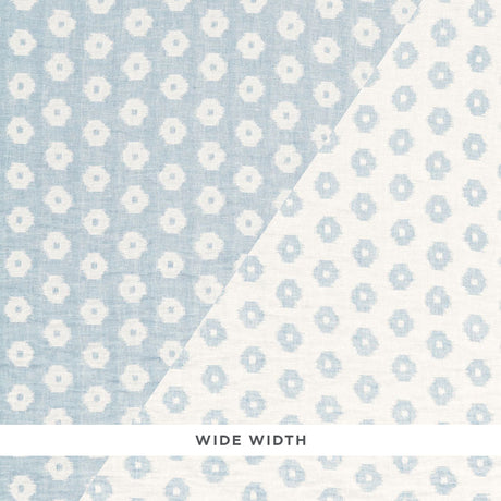 Schumacher Timur Weave Sky Fabric - Eade's Wallpaper