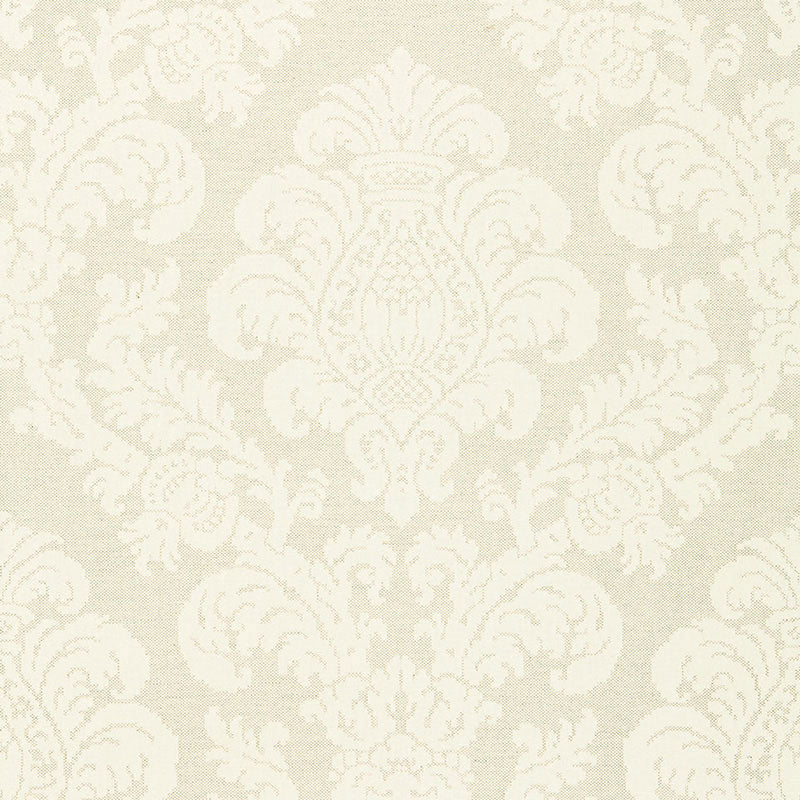 Schumacher Firenze Linen Damask Oat Fabric