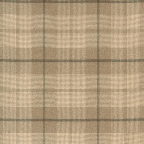 Schumacher Montana Wool Plaid Buckskin Fabric - Eade's Wallpaper