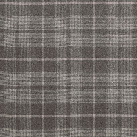 Schumacher Montana Wool Plaid Oxford Grey Fabric - Eade's Wallpaper
