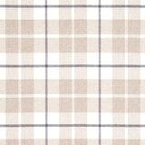 Schumacher Montana Wool Plaid Neutral Fabric - Eade's Wallpaper
