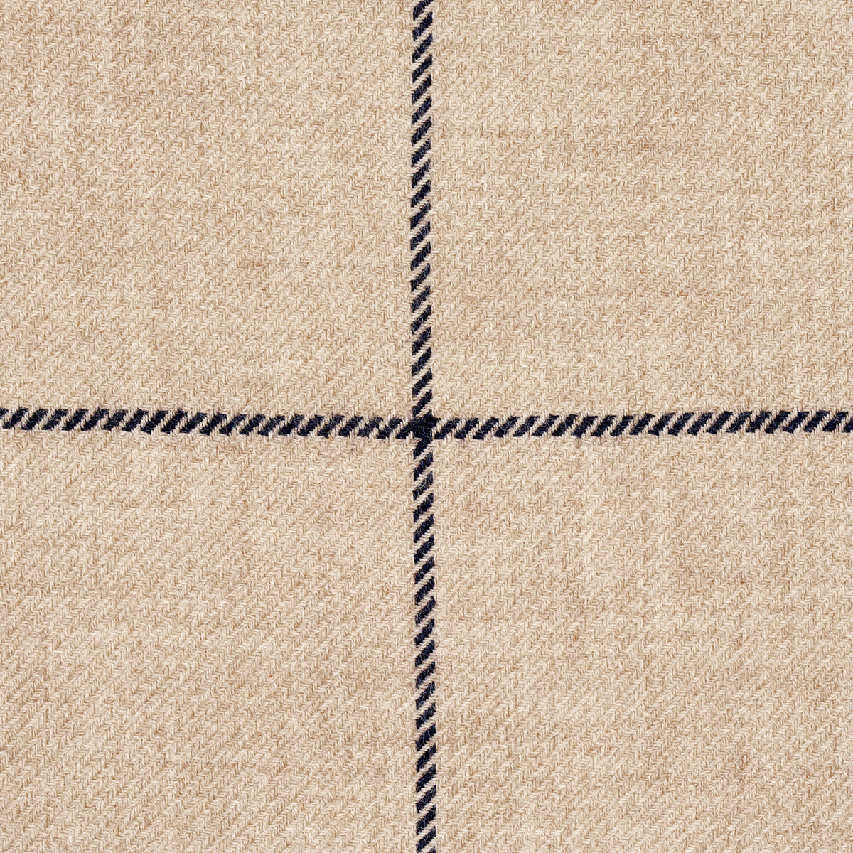 Schumacher Bancroft Wool Plaid Ivory Fabric