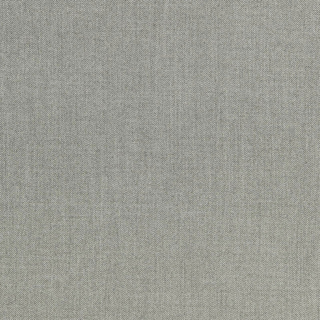 Schumacher Telluride Wool Herringbone Oxford Grey Fabric - Eade's Wallpaper