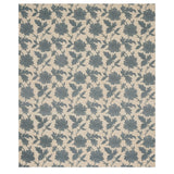 Schumacher Moon Garden Embroidery Blue Fabric - Eade's Wallpaper