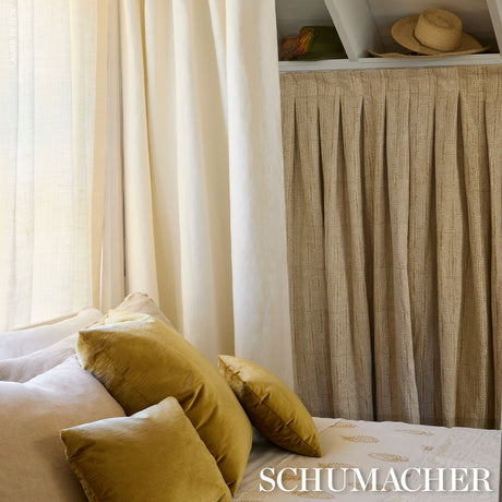 Schumacher 66901 ASHCOMBE CHENILLE in MOONSTONE Fabric - CHR
