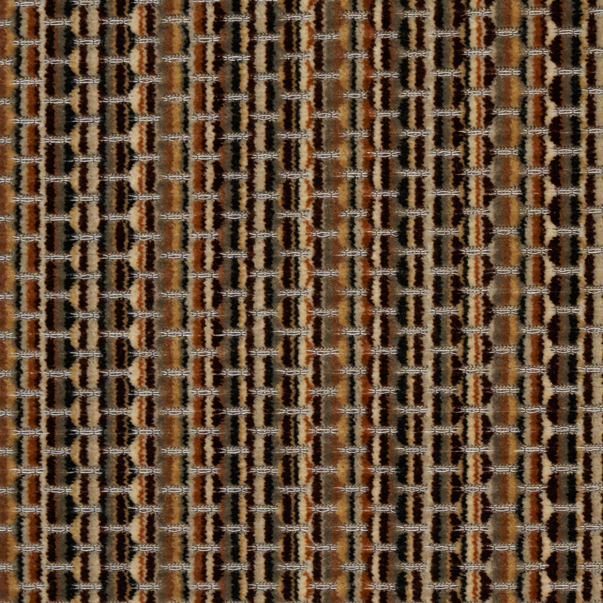 Schumacher Downtown Velvet Sepia Fabric