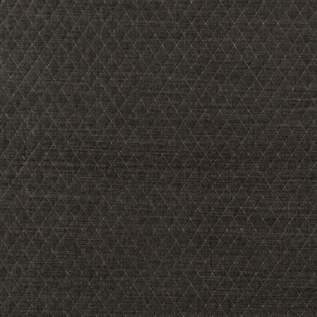 Schumacher Paley Quilted Velvet Smoke Fabric - Eade's Wallpaper