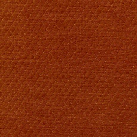 Schumacher Paley Quilted Velvet Chinese Orange Fabric - Eade's Wallpaper