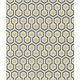 COLE & SON 66/8056.CS.0 HICKS' HEXAGON BLACK/G Wallpaper - Eade's Wallpaper