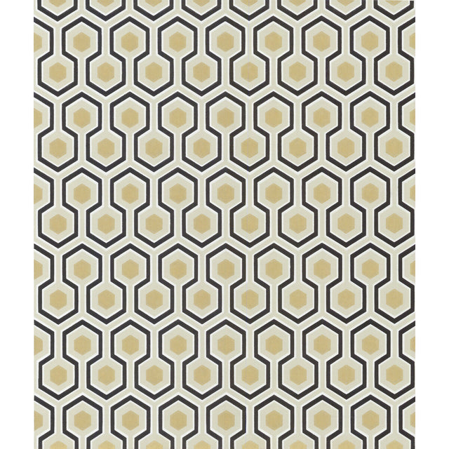 COLE & SON 66/8056.CS.0 HICKS' HEXAGON BLACK/G Wallpaper - Eade's Wallpaper