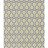 COLE & SON 66/8056.CS.0 HICKS' HEXAGON BLACK/G Wallpaper - Eade's Wallpaper