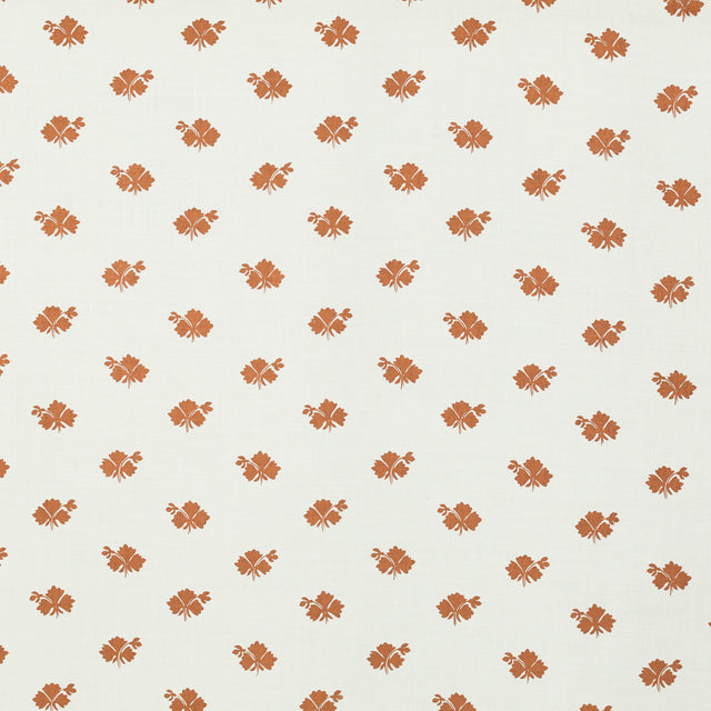 Schumacher 670B33 TEALEAF in COPPER Fabric - RAOUL TEXTILES
