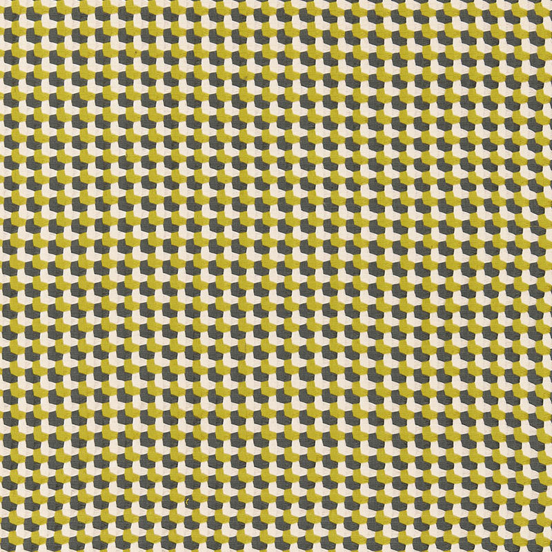 Schumacher Crosstown Weave Citron Fabric