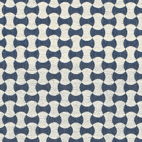 Schumacher 67111 NOLITA EMBROIDERY in DENIM Fabric - ESSENTI