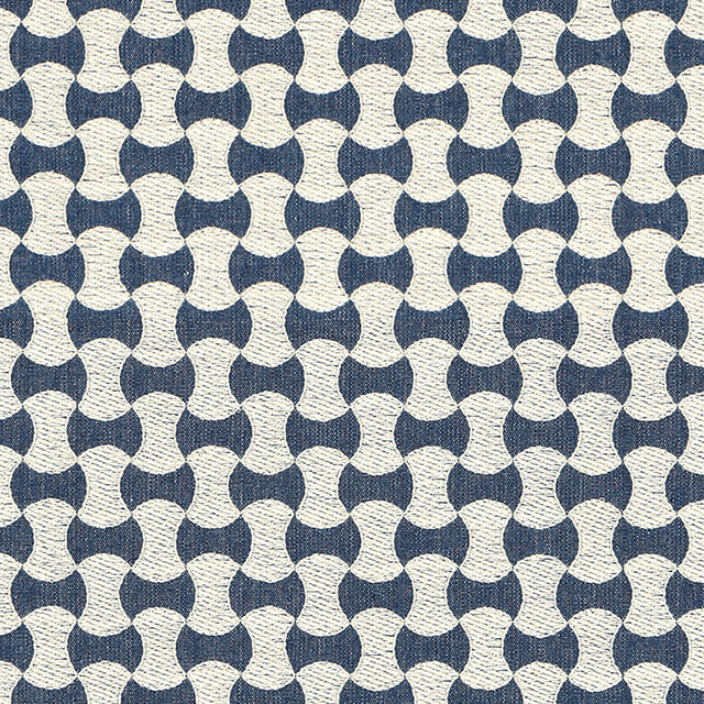 Schumacher 67111 NOLITA EMBROIDERY in DENIM Fabric - ESSENTI