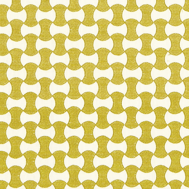 Schumacher 67113 NOLITA EMBROIDERY in CITRON Fabric - ESSENT