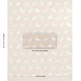 Schumacher Caribou Embroidery Parchment Fabric
