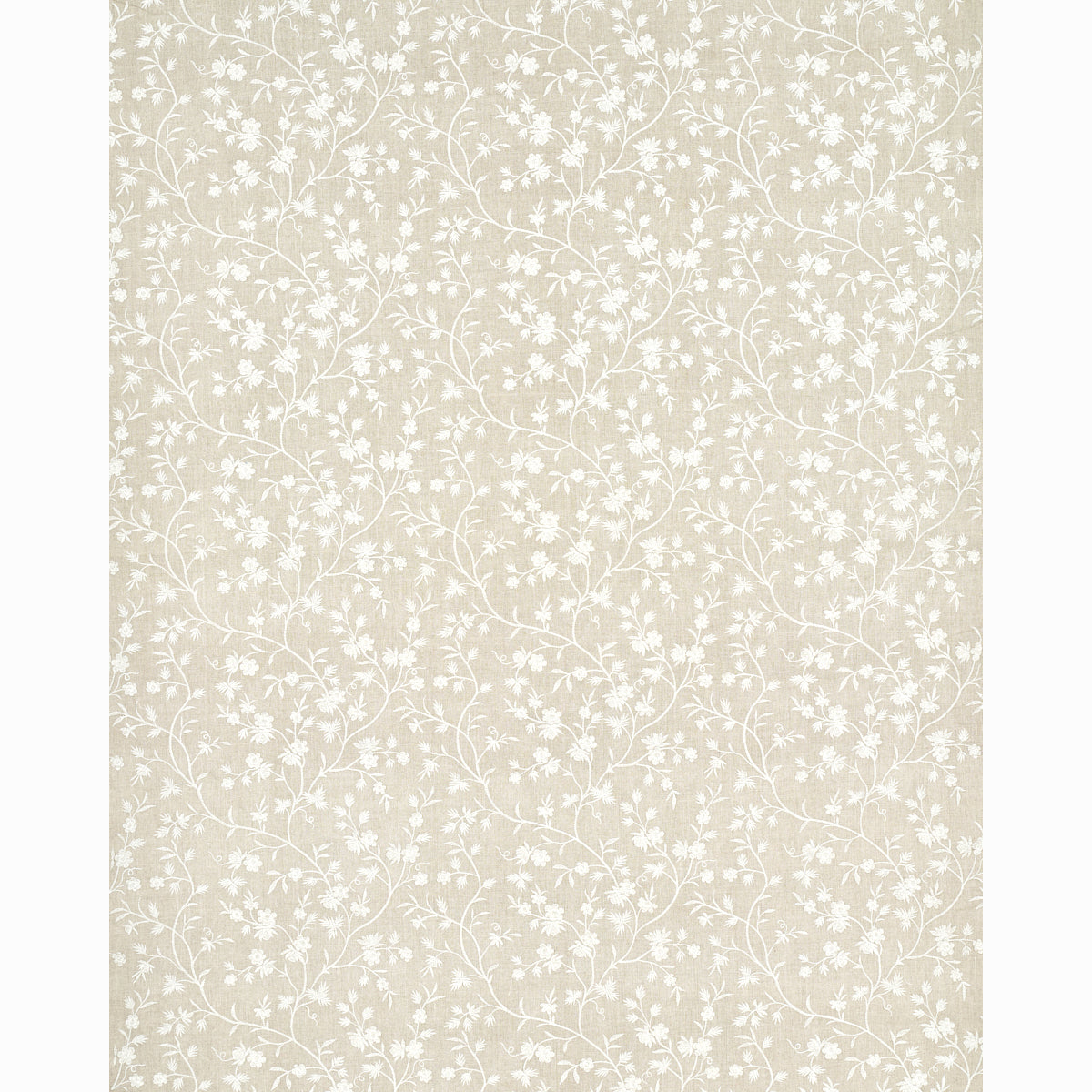 Schumacher Wildflower Embroidery Linen Fabric - Eade's Wallpaper