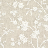 Schumacher Wildflower Embroidery Linen Fabric - Eade's Wallpaper