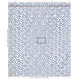 Schumacher Meander Embroidery Blue On Ivory Fabric - Eade's Wallpaper