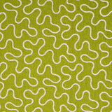 Schumacher Meander Embroidery Leaf Fabric - Eade's Wallpaper
