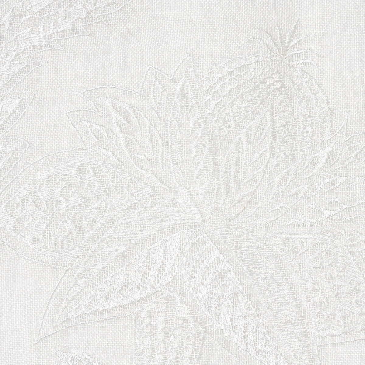 Schumacher 67700 Gabriella Embroidered Sheer in IVORY Fabric