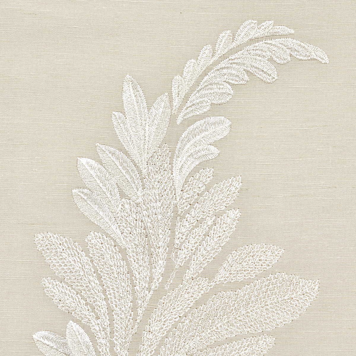 Schumacher 67711 CONTESSA EMBROIDERED SHEER in PEARL Fabric 