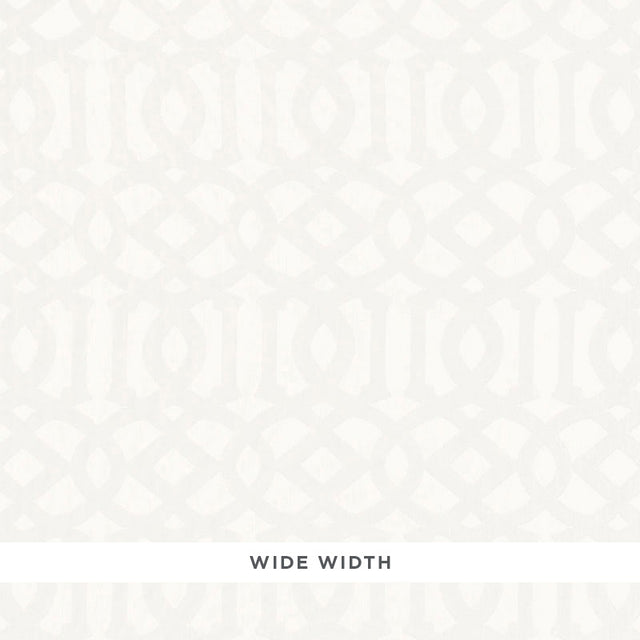 Schumacher 67720 IMPERIAL TRELLIS SHEER in MERINGUE Fabric -