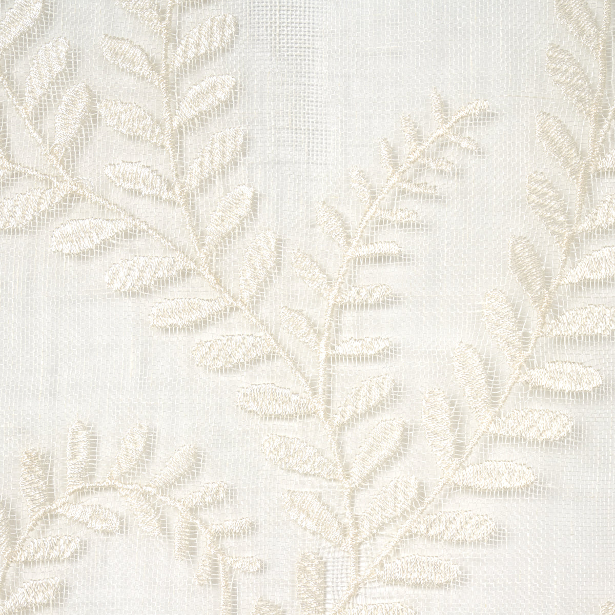 Schumacher 67760 Boboli Embroidered Sheer in IVORY Fabric - 