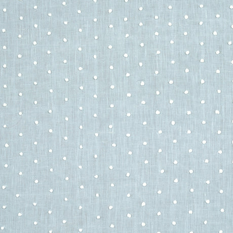 Schumacher Pebble Embroidery Sky Fabric - Eade's Wallpaper