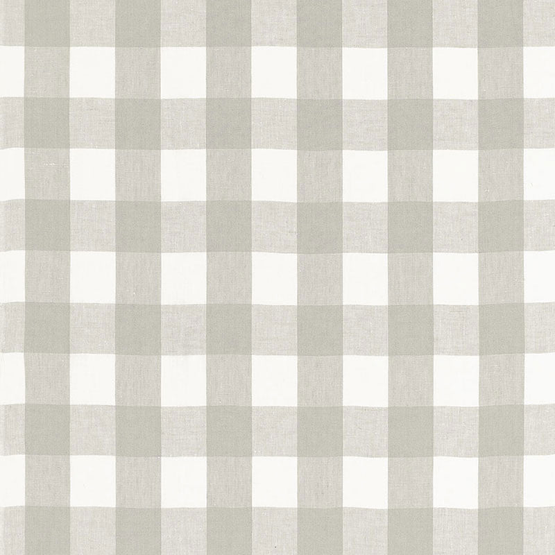 Schumacher Key West Check Zinc Fabric