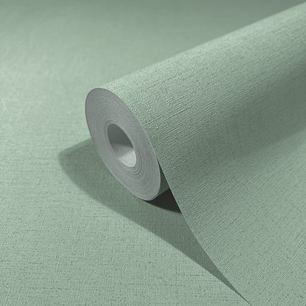 Galerie 6821-20 Green Uni - Eade's Wallpaper