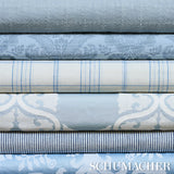 Schumacher Anna Damask Soft Blue Fabric