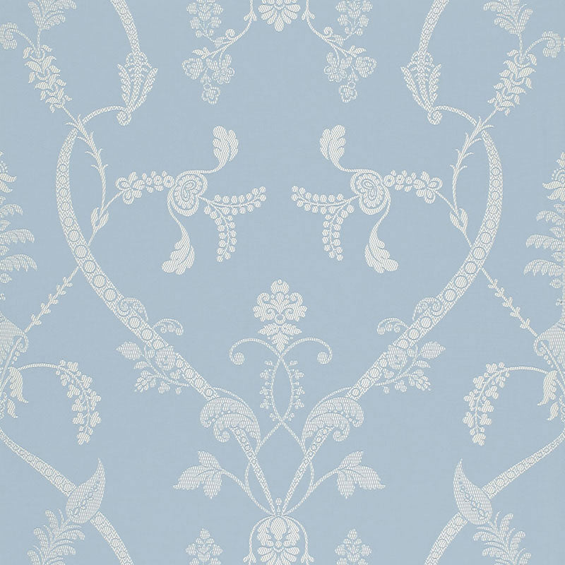 Schumacher Parc Monceau Ciel Fabric - Eade's Wallpaper