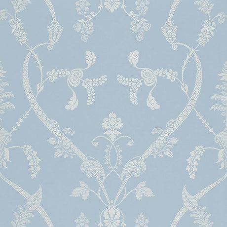 Schumacher Parc Monceau Ciel Fabric - Eade's Wallpaper