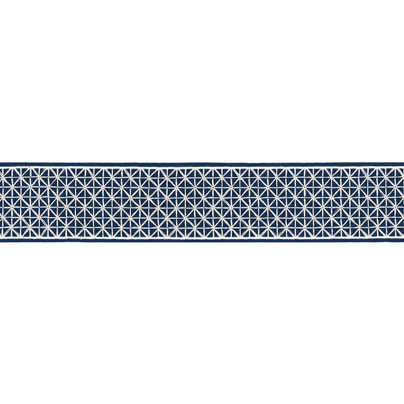 Schumacher 68640 Directoire Tape in BLEU MARINE Trim - TIMOT