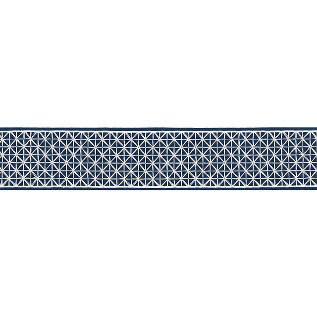 Schumacher 68640 Directoire Tape in BLEU MARINE Trim - TIMOT