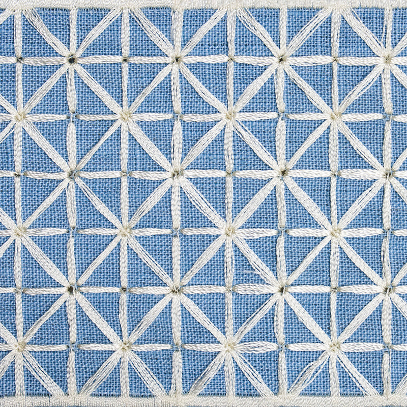 Schumacher 68647 Directoire Tape in SKY Trim - HAPPY TOGETHE