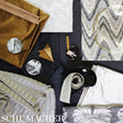 Schumacher 68650 SUNSET STRIP TAPE in PLATINUM Trim - TIMOTH