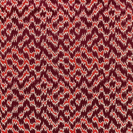 Schumacher Serenissimo Velvet Rouge Fabric - Eade's Wallpaper