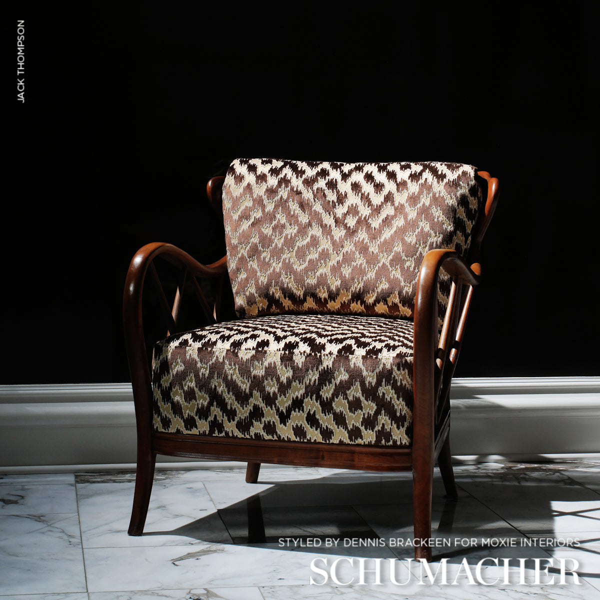 Schumacher Serenissimo Velvet Toffee Fabric - Eade's Wallpaper