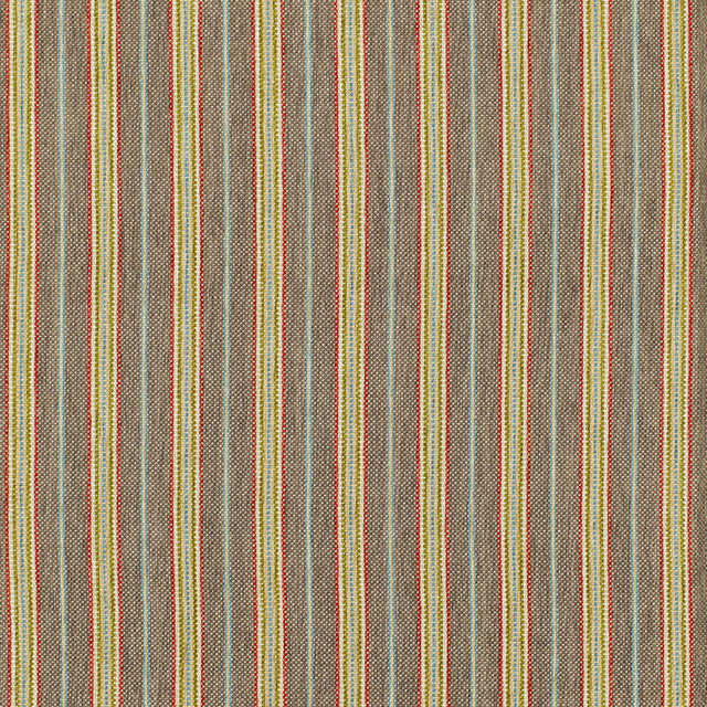 Schumacher Toscana Stripe Espresso Fabric - Eade's Wallpaper